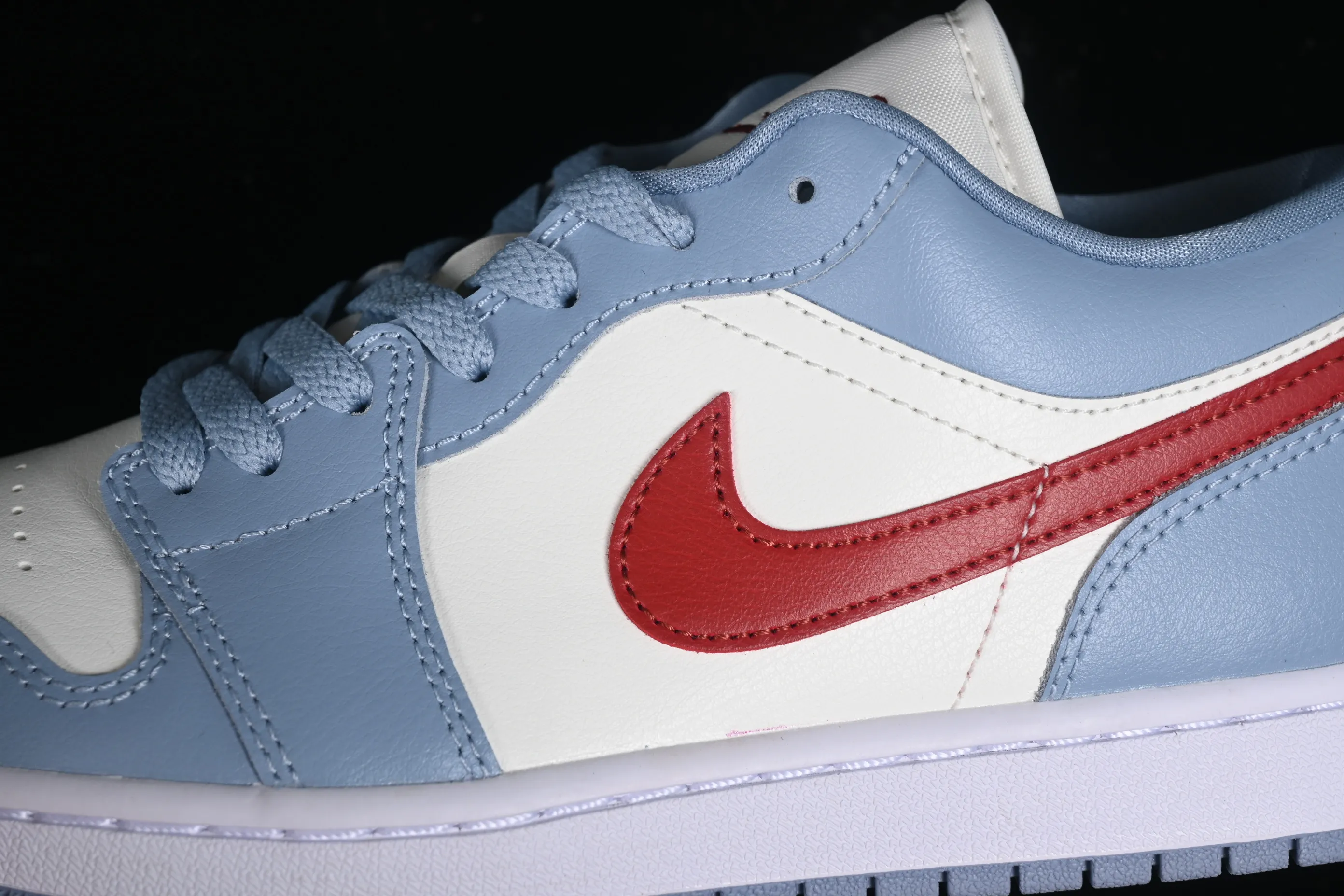 All categories Air Jordan Jordan series basketball shoes Air Jordan 1 Low G version pure original Air Jordan 1 Low AJ1 Joe 1 white blue red toe low-top cultural casual sneakers DC0774-164